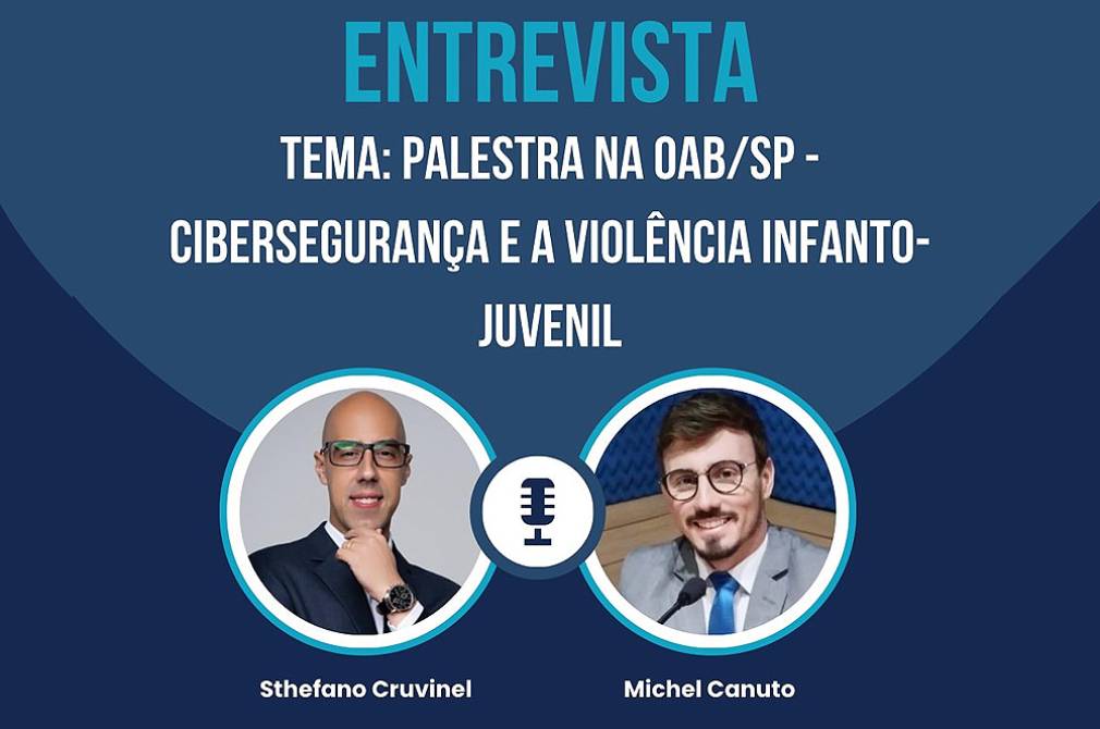 Na OAB Santo Amaro, Sthefano Cruvinel destaca importância da cibersegurança e do combate à violência infantojuvenil