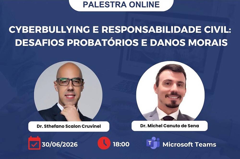 Sthefano Cruvinel fala sobre cyberbullying e responsabilidade civil em palestra na OAB Santo Amaro