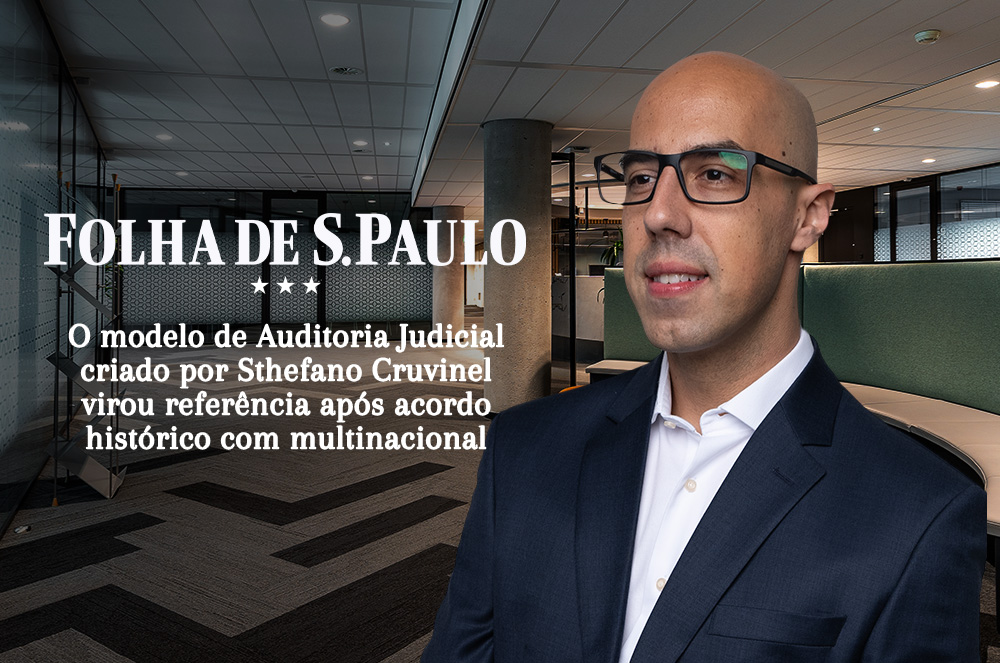 De tese técnica à manchete nacional Sthefano Cruvinel CEO da EvidJuri transformou um caso comum em resultado milionário e a Folha de S.Paulo contou tudo